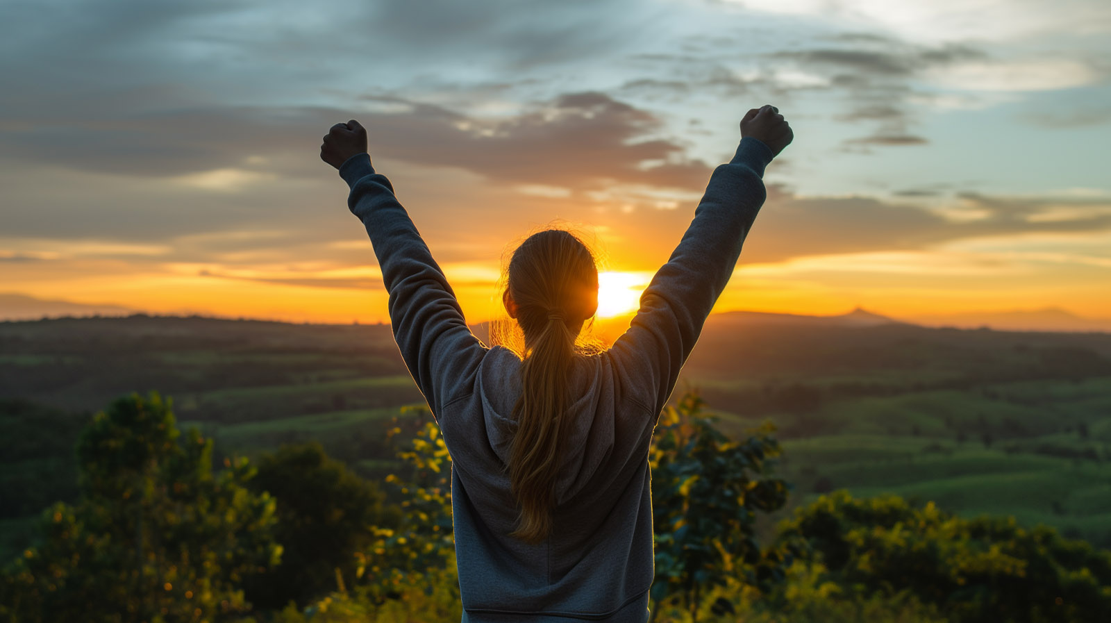 A woman full of confidence and self belief in the morning – morning meditation for confidence and self belief